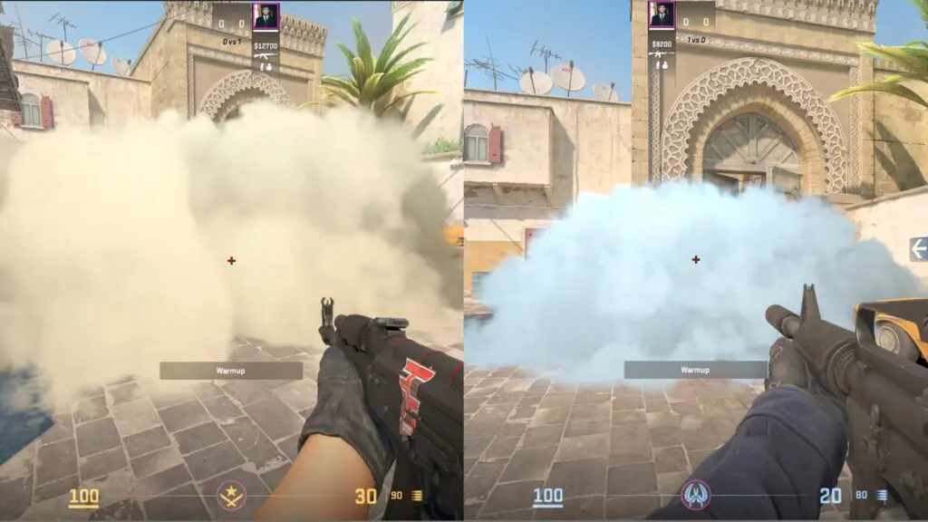 Smoke color different in CS2