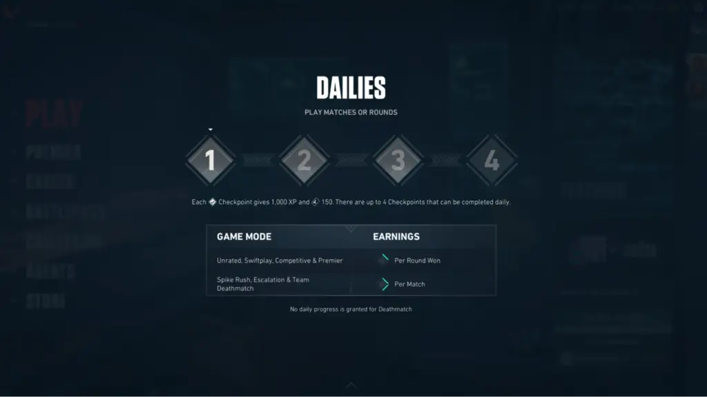 XP Earned By Completing Daily and Weekly Missions in Valorant